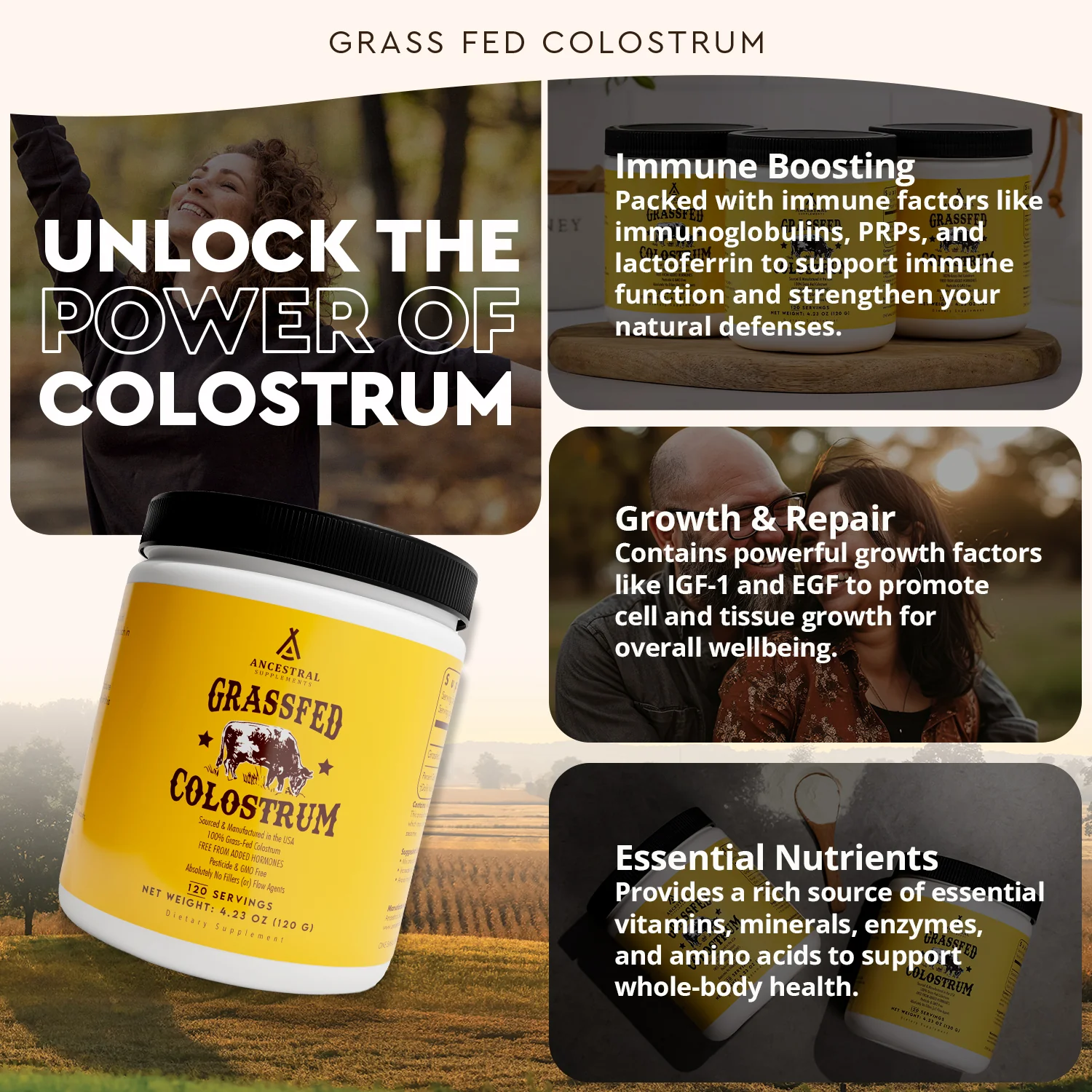 Grass Fed Beef Colostrum Jar - Image 4