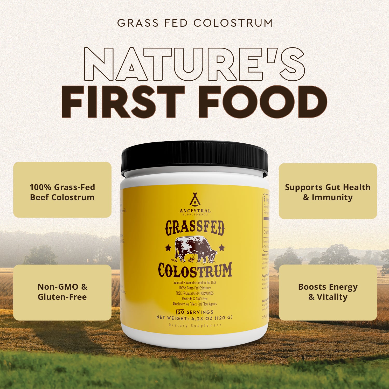 Grass Fed Beef Colostrum Jar - Image 5