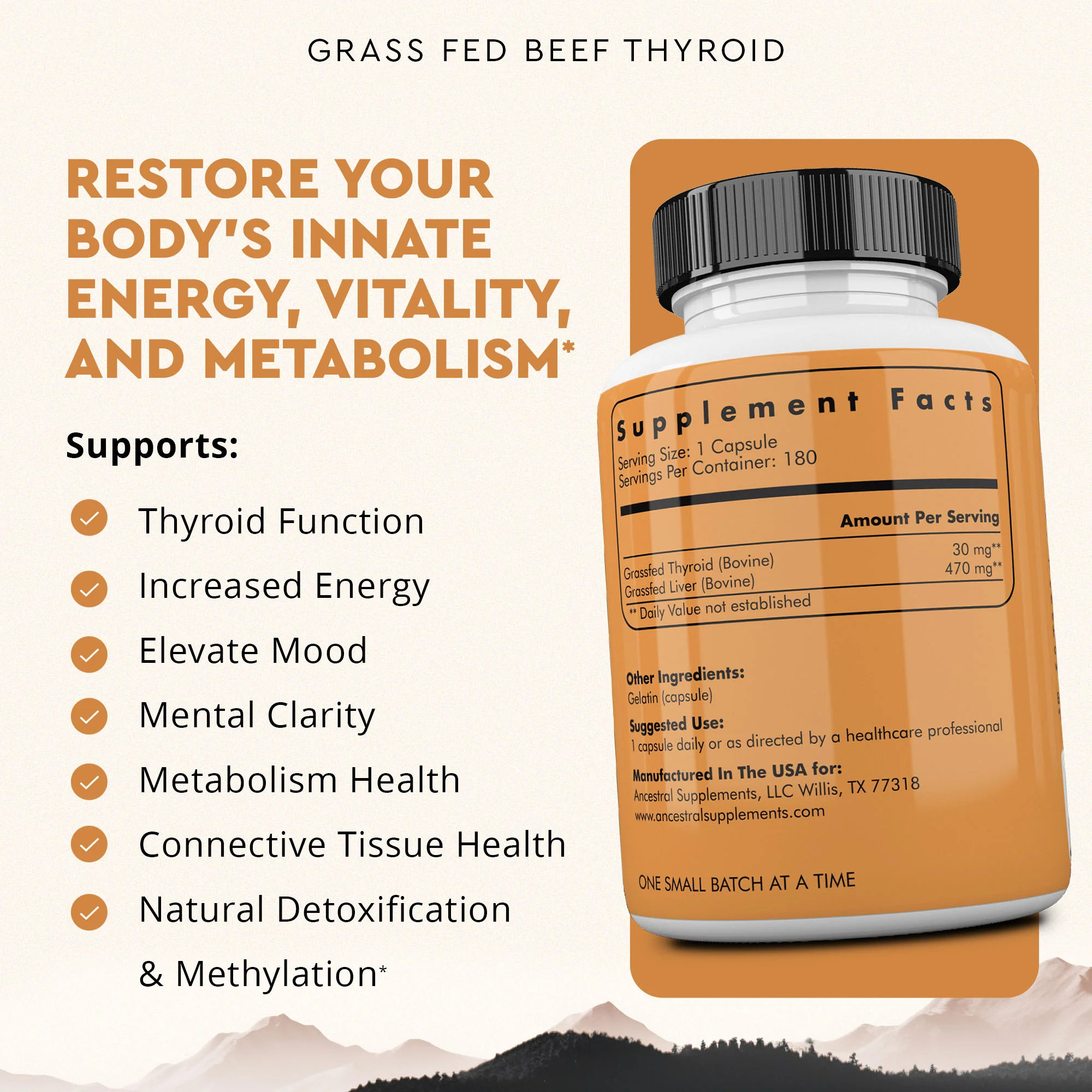 Grass Fed Beef Thyroid - Image 3