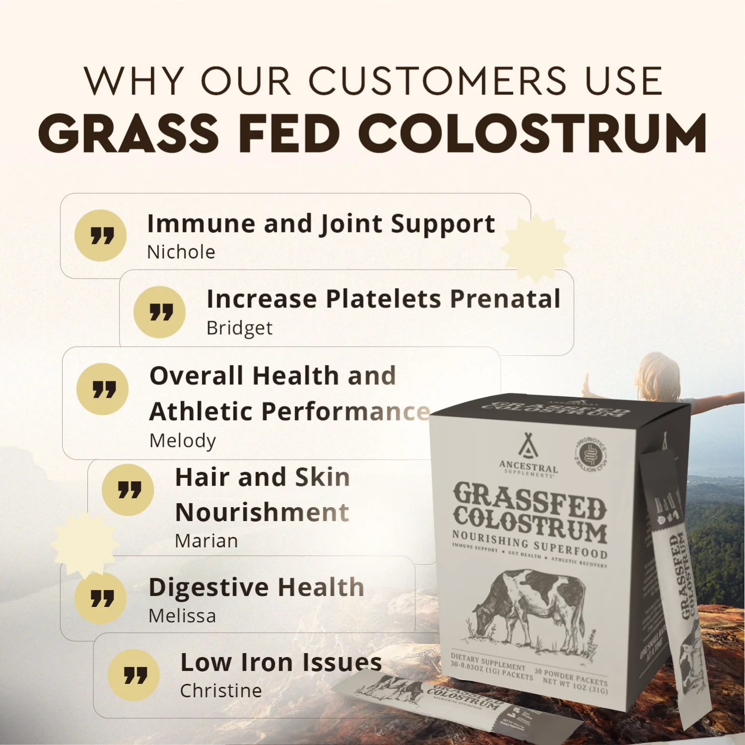 Grass Fed Beef Colostrum Stick Packs - Image 6